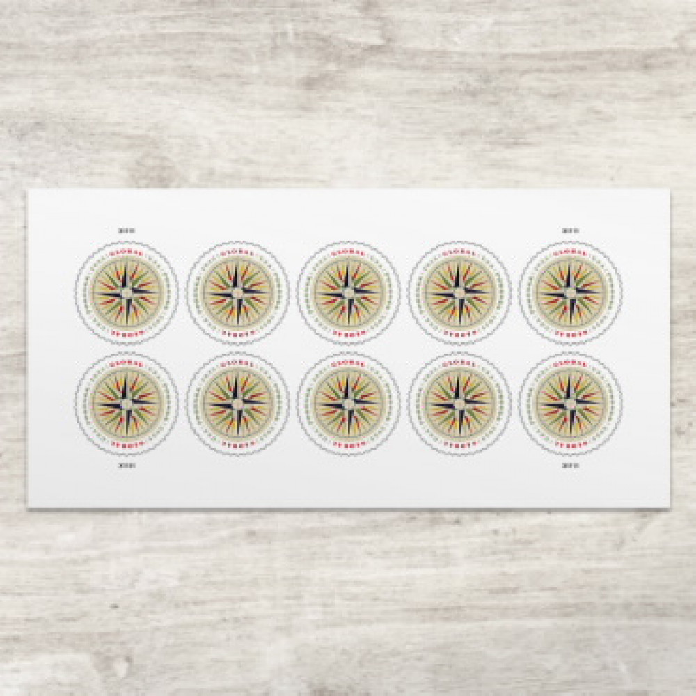 2025 Global:1794 Compass Rose Stamps Sheet of 10