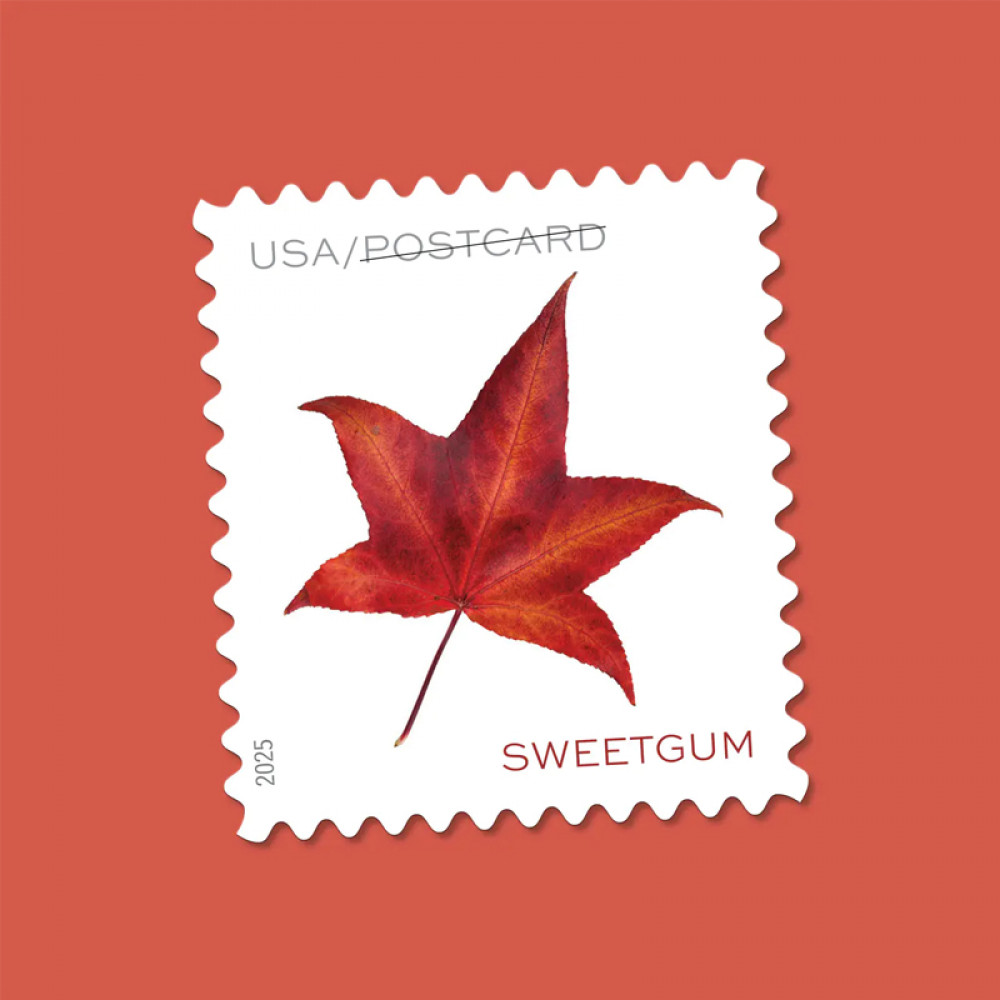 2025 Vibrant Leaves Postcard Stamps, Sheetof 20 Postcard |Multiple Stamp Designs and Formats
