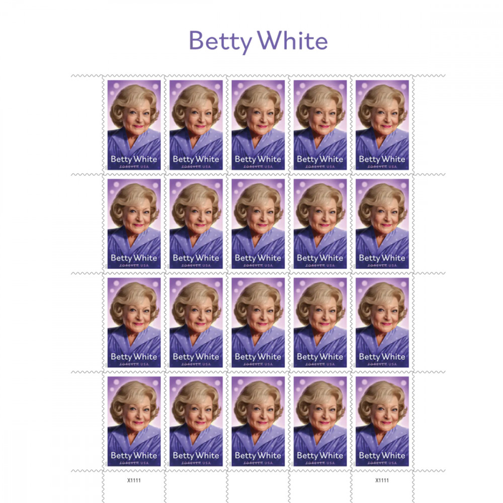 2025 Betty White Stamps Sheet of 20