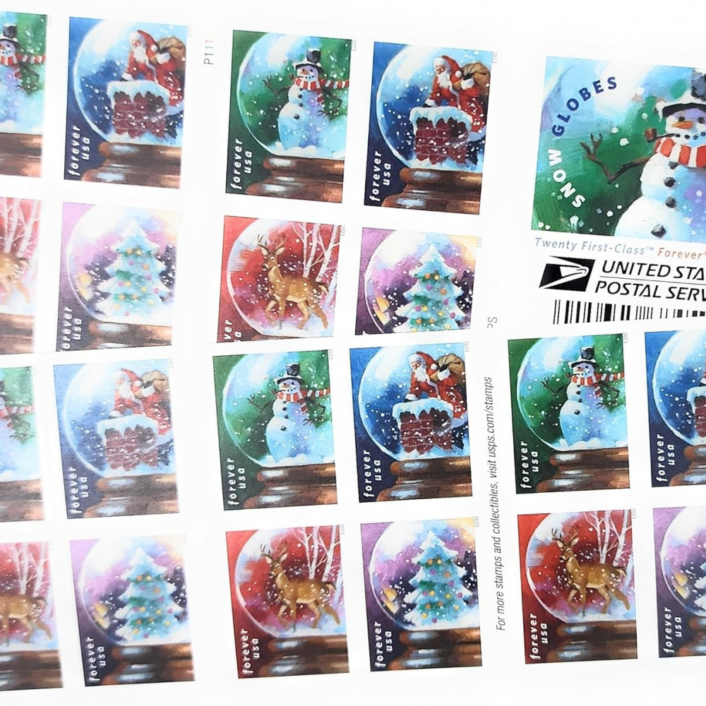 2023 US Snow Globes Booklet Stamps